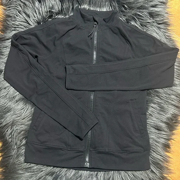 Athleta Girls Chit Chat Jacket Black Zip-Up Jacket Size S/7 - Picture 2 of 4